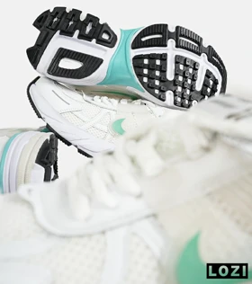 کفش کتانی مردانه و زنانه سفید سبز Nike cushlon