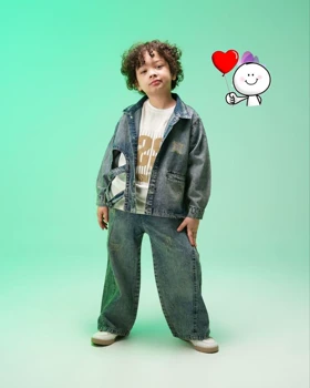 سه تیکه جین بند دار