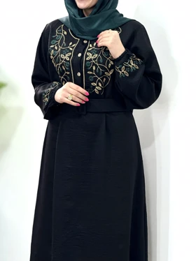 پیراهن مانتویی گلدوزی آیسو آذین