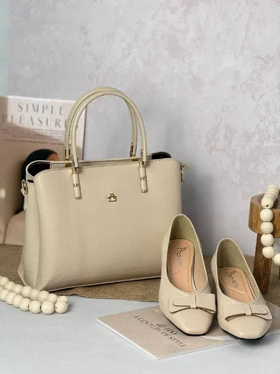 کیف دوشی زنانه آلفا ALFA کد6064 (سفید کرمی)