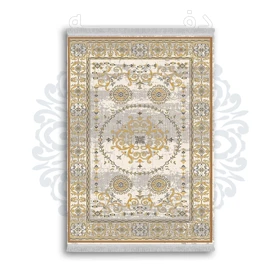 *جدید* فرشینه از جنس پارچه شانل مخمل ترک طرح فانتزی برند دفه کد 915