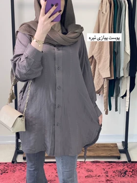 مانتو قواره دار و جلو دکمه دار