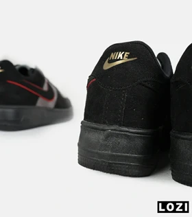 کفش مردانه و زنانه مشکی طوسی قرمز NIKE AIR FORCE مدل 7443
