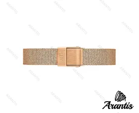 ساعت دنیل ولینگتون زنانه مستطیلی رزگلد صفحه مشکی w-7683