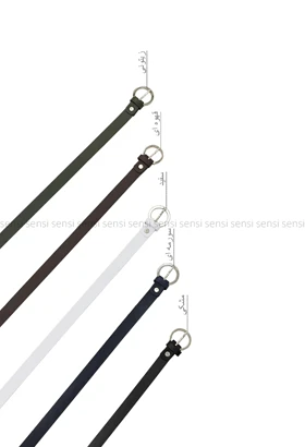 کمربند چرم باریک دو سانت کد1004859