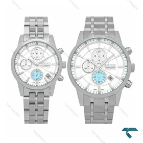 ست ساعت سیکو سه موتوره کورنوگراف تمام استیل Seiko-7839-S