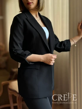 ست کت و شلوار آستین بنددار