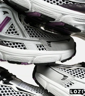 کفش کتانی مردانه و زنانه سفید مشکی بنفش NEW BALANCE 1064 V.2