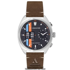 ساعت تی انجین بند چرمی T-Engine Drum Chrono 3954