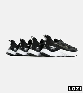 کفش کتانی مردانه و زنانه مشکی طلایی NIKE zoom X مدل 7158