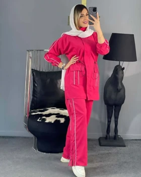 مانتو و شلوار مغزی دوزی