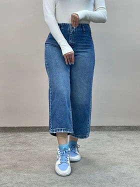 شلوار جین وایدلگ دریایی 2213ویتا