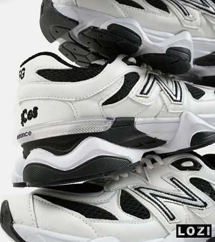 کفش کتانی مردانه و زنانه سفید مشکی NEW BALANCE 9060