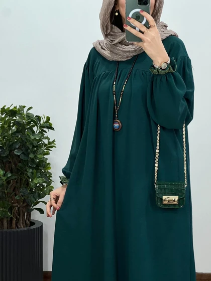 مانتو عبایی بلند رایلی کد 2638