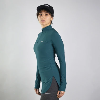 استرج آستین بلند نیم زیپ ورزشی زنانه نایک مدل VHD-3K1452 کله غازی