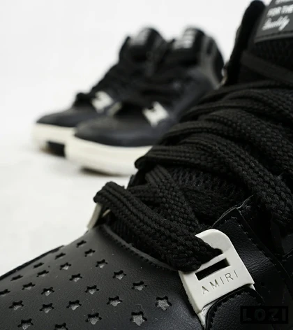 کتانی ساق‌دار مردانه مشکی AMIRI MA2 Leather