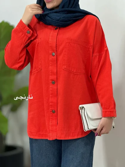 مانتو کتان کاغذی توسکا کد 3547(ایراد دار)