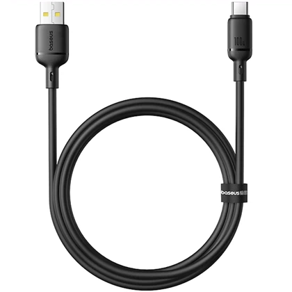 کابل سوپر فست شارژ USB به Type-c دو متری 100 وات بیسوس P10377703113-00 / P10377703213-00 / CB000113