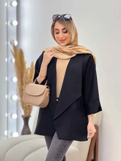 مانتو دو جیب نما پایین هلال