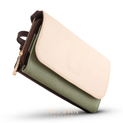 کیف دوشی زنانه چرم یلسان مدل روناک کد 210-MC