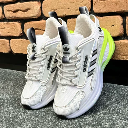 کتانی اسپرت زنانه مدل آدیداس هرموسو ADIDAS HAEMOSO رنگ سفید فسفری
