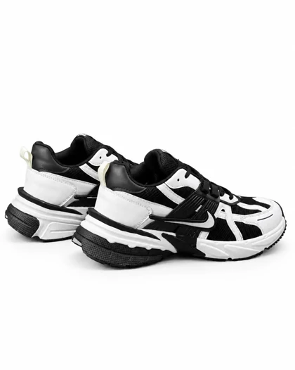 کفش کتانی مردانه بزرگ پا نایکی v2k رنگ مشکی سفید پاندا Nike V2k