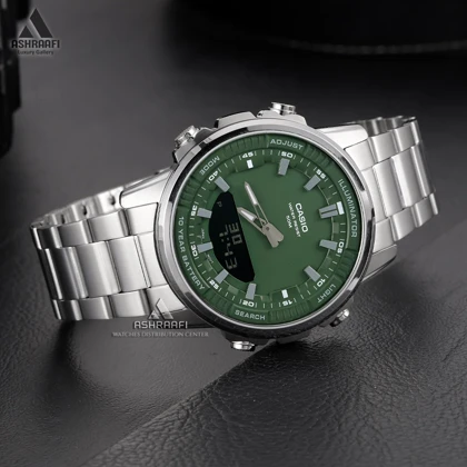 ساعت کاسیو صفحه سبز Casio AMW-880D-3AV