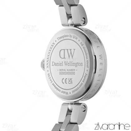 ساعت دنیل ولینگتون زنانه ELAN سیلور صفحه سفید ایندکس نگین‌دار 105499