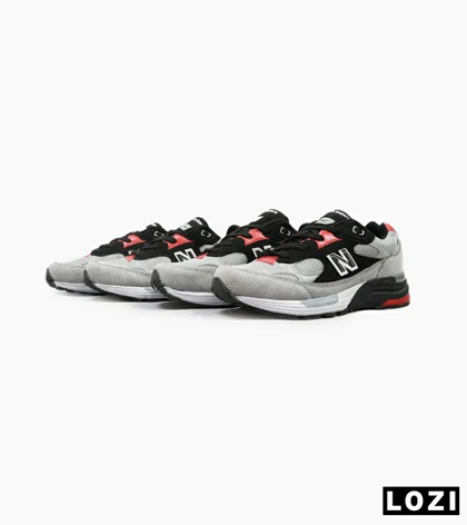 کفش کتانی طوسی مشکی قرمز Newbalance 992