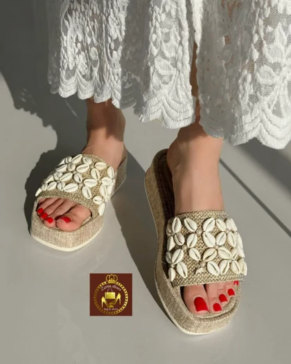 صندل دمپایی زنانه طبی کنفی