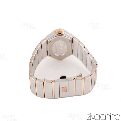 ساعت امگا کانسلیشن زنانه دورنگ رزگلد سیلور 102381