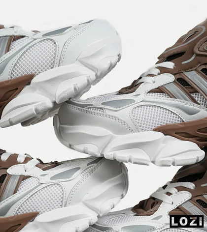 کفش کتانی مردانه و زنانه قهوه ای سفید ADIDAS performance x9000l4