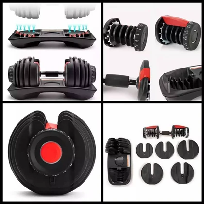 دمبل متغیر 2.5 تا 25 کیلوگرم بسته دو عددی