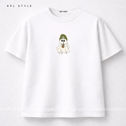 تیشرت باکسی طرح هالووین 100٪ پنبه گرم دار | کد 1363