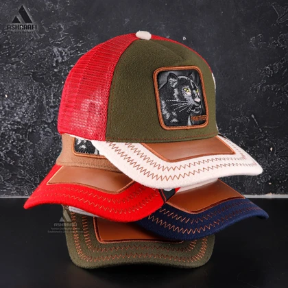 کلاه گورین طرح پلنگ Trucker Cap HA17