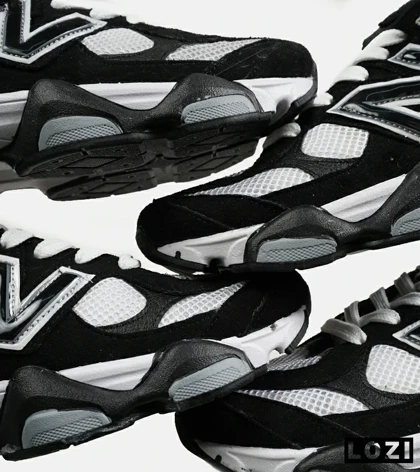کفش کتانی مردانه و زنانه سفید مشکی NEW BALANCE 9060