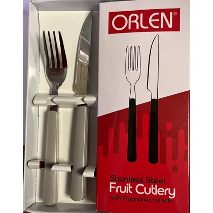 ست چاقو و چنگال میوه‌خوری 12 پارچه اورلن ORLEN