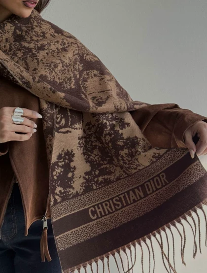 شال وارداتی کریستین دیور فوتر کد 400