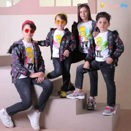 ست 3 تکه سویشرت بلوز شلوار adidas مناسب 4 تا 12 سال