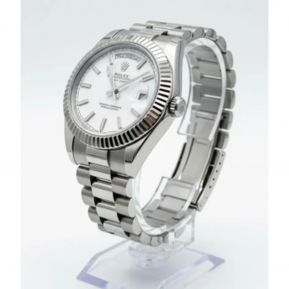 ساعت رولکس دیت جاست صفحه سفیدخطی