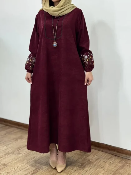 پیراهن مانتویی گلدوزی جانان 1