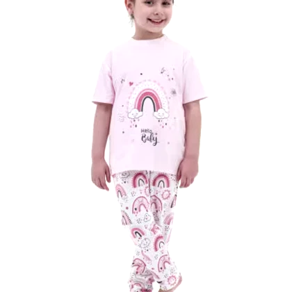 لباس بچه رنگین کمان صورتی