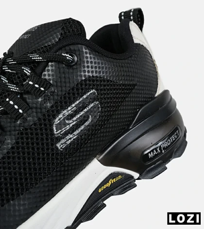 کفش کتانی طبی ورزشی مشکی سفید SKECHERS max protect مدل 7565