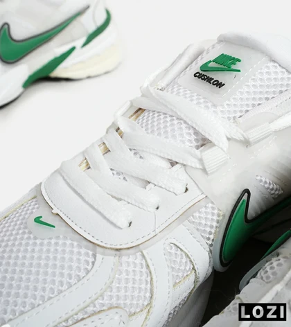 کفش کتانی مردانه و زنانه سفید سبز Nike cushlon