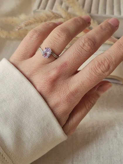 انگشتر جواهری فری سایز موج دار