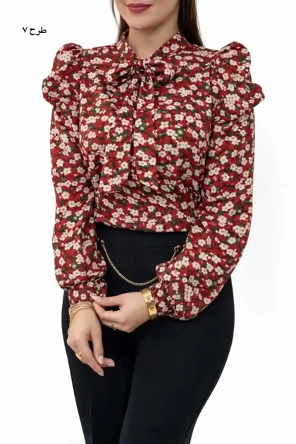 شومیز حریر مجلسی مهلا 5397