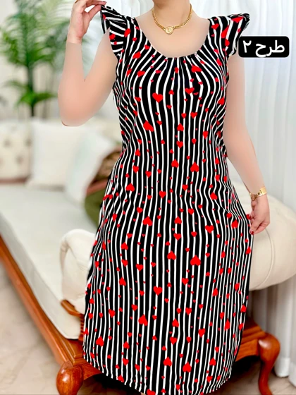 پیراهن نخی آیسل 2097