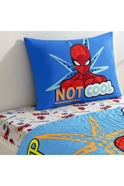 سرویس روتختی یک نفره Taç مدل Spiderman Thwip پنبه - چندرنگ