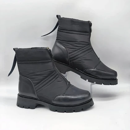 نیم بوت کاپشنی وسط زیپ