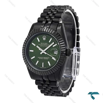 ساعت مردانه رولکس دیت جاست مشکی صفحه سبز Rolex-6619-L